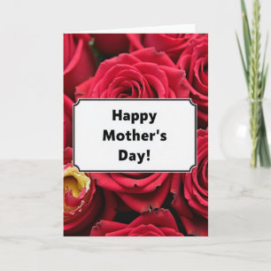 Sweet Red Blooms Mothers Day Card