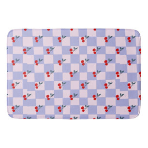 Sweet Red Cherry Pattern Bath Mat
