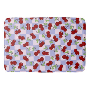 Sweet Red Cherry Pattern Bath Mat