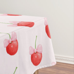 Sweet Red Cherry Pattern Tablecloth