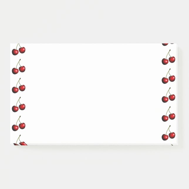 Sweet Red Cherry Sticky Notes (Front)