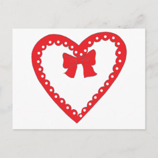 Sweet Red Heart Postcard