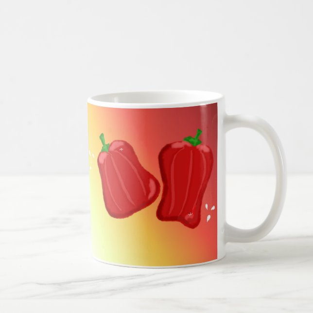Sweet Red Peppers Coffee Mug (Right)