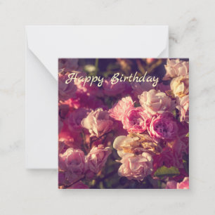 Sweet red roses personalised  card