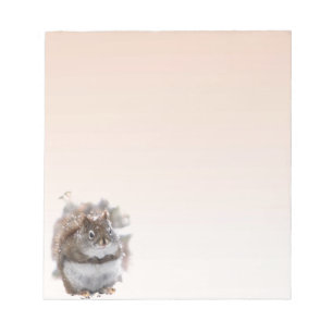 Sweet Red Squirrel Notepad
