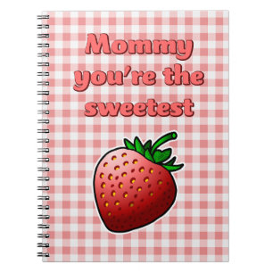 Sweet Red Strawberry Notebook