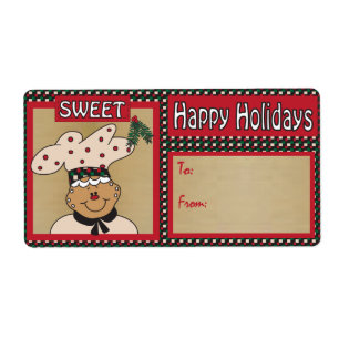 Sweet Retro Gingerbread Guy Christmas