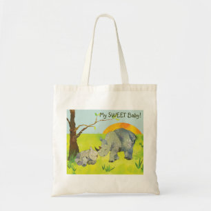 Sweet Rhinos Baby Diaper Tote Bag