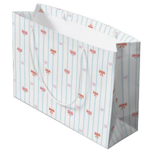 Sweet Ribbon Stripe Large Gift Bag