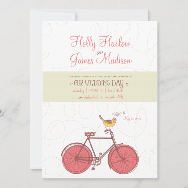 Sweet Ride - Wedding Invitation (Front)