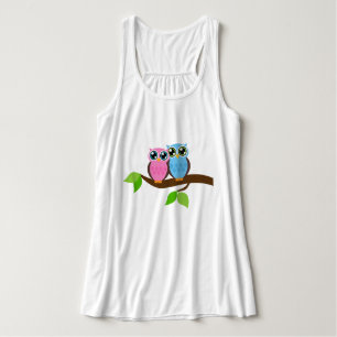 Sweet Romantic Owls Singlet