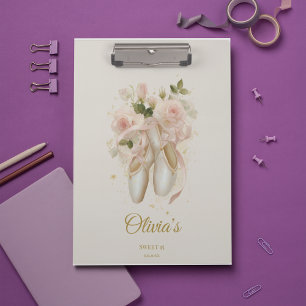 Sweet Rosé Ballet Soirée, custom Clipboard