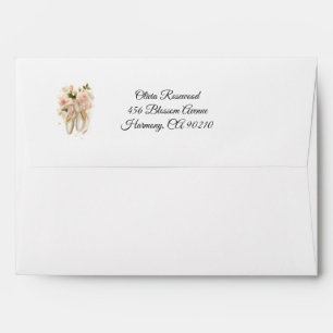 Sweet Rosé Ballet Soirée, custom Envelope