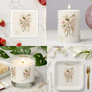 Sweet Rosé Ballet Soirée, custom Square Paper Coaster