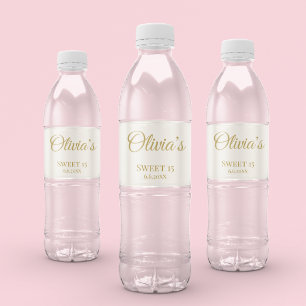 Sweet Rosé Ballet Soirée, custom Water Bottle Label