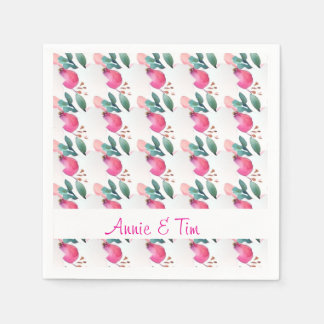 Sweet rose bud art napkin