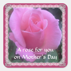 Sweet Rose Square Sticker