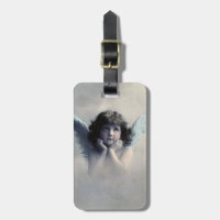 Sweet Rosy Cheeked Vintage Angel in the Clouds