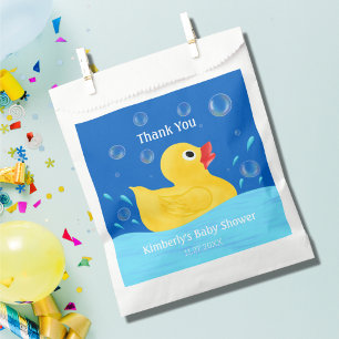 Sweet Rubber Ducky Bubbles Baby Shower Thank You Favour Bags