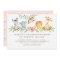 Sweet Safari Animals Baby Shower Invitation
