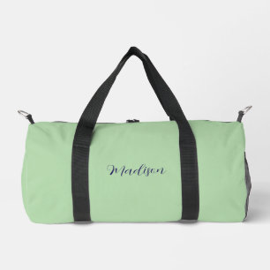 Sweet sage green  duffle bag
