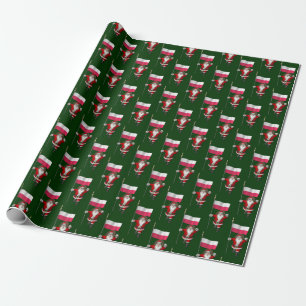 Sweet Saint Nicholas With Flag Of Poland Wrapping Paper