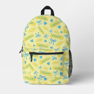Sweet & Salty Butter Bows and Hearts Pattern Printed Backpack