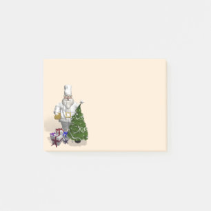 Sweet Santa Claus Chef Post-it Notes