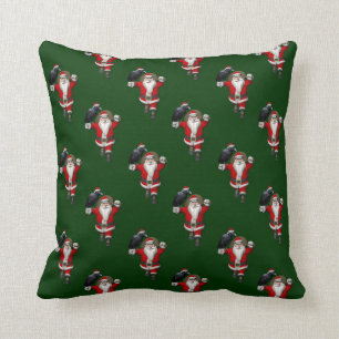 Sweet Santa Claus Loves Ravens Cushion