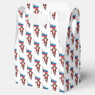 Sweet Santa Claus With Ensign Of Slovenia Favour Box