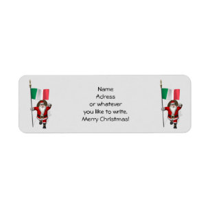 Sweet Santa Claus With Flag Of Italy