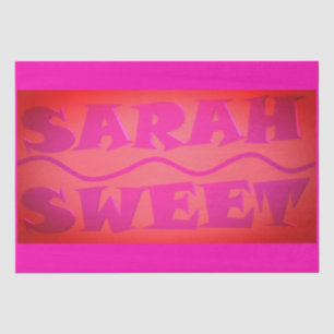 Sweet Sarah colours warm pink and burnt orange Tissue Paper