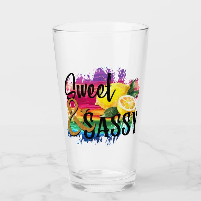 Sweet & Sassy Glass (Front)