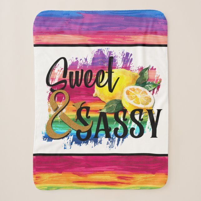 Sweet & Sassy Sherpa Blanket (Front)