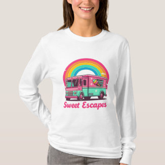 "Sweet Scapes - Colorful Van Design T-Shirt