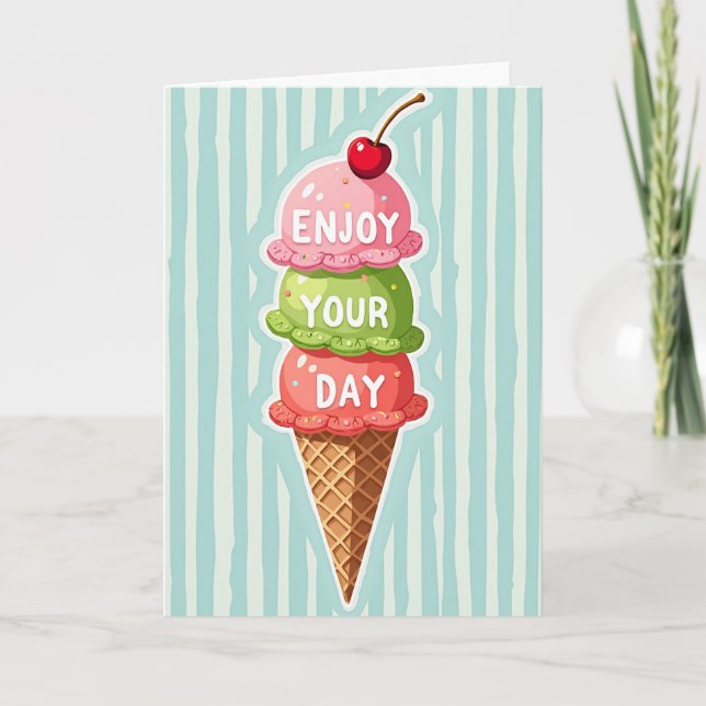Sweet Scoop Birthday Card (Front)