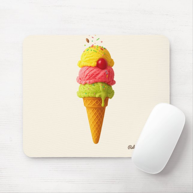 Sweet Scoops Personalised Delight Mouse Pad (With Mouse)