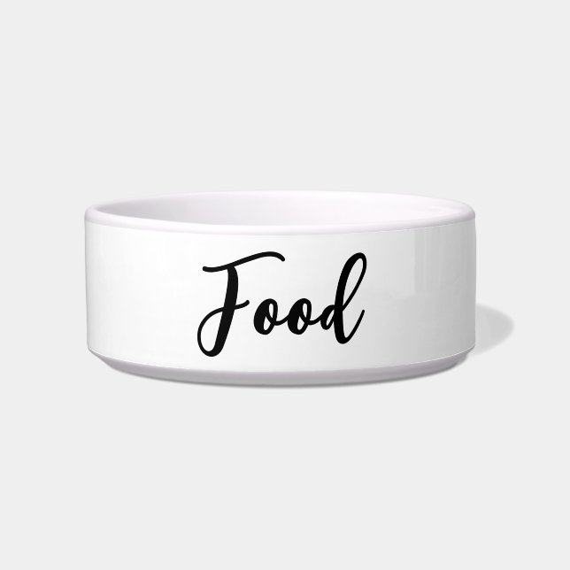 Sweet script pet feed bowl (Front)