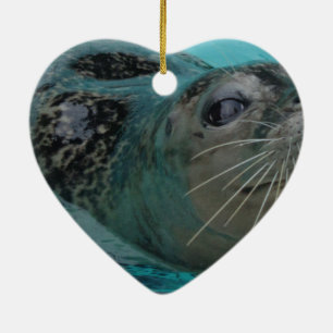 Sweet Seal Ceramic Tree Decoration
