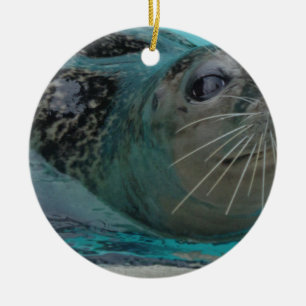 Sweet Seal Ceramic Tree Decoration