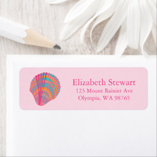 Sweet Seashells Pink Blue CUSTOM Mailing