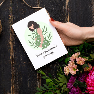 Sweet Sentimental Baby Message for Expecting Mum Card