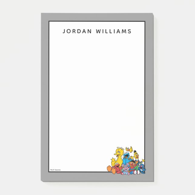 Sweet Sesame Street Pals Post-it Notes (Front)