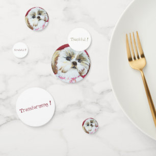Sweet Shih Tzu Birthday Confetti