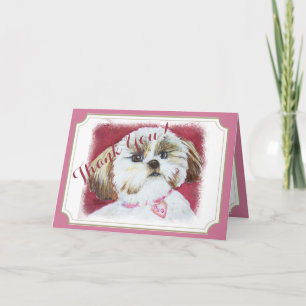 Sweet Shih Tzu THANK YOU Card