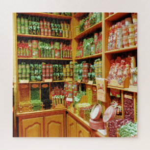 Sweet Shop in Pezenas France 20" x 20" 676 piece Jigsaw Puzzle