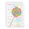 Sweet Shop Lollipop Birthday Invitations