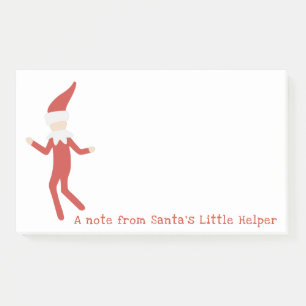 Sweet & Silly Santa's Elf Personalised Post-it Notes