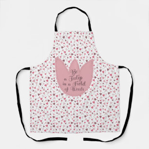 Sweet Simple Pink Tulip Pattern - All direction Apron