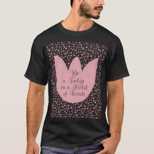 Sweet Simple Pink Tulip Pattern - All direction T-Shirt
